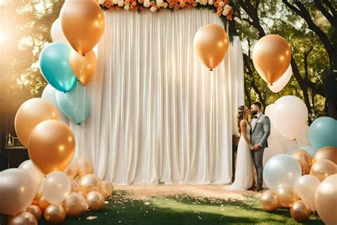 wedding backdrop with balloons. AI-Generated 31280749 Stock Photo at ...