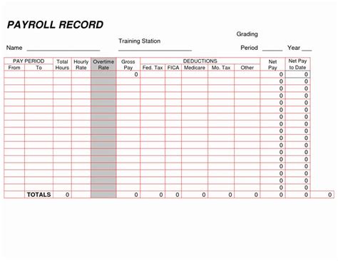 Self Employment Ledger forms Beautiful Printable Payroll Ledger ...