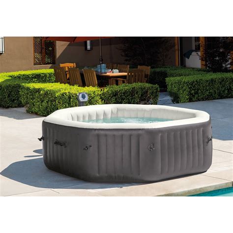 Intex 140 Bubble Jets 6-Person Octagonal Portable Inflatable Hot Tub Spa - Walmart.com