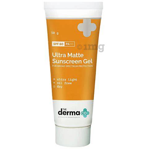 The Derma Co Ultra Matte Sunscreen Gel: Buy tube of 50 gm Gel at best price in India | 1mg