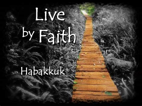 Living by Faith - THE WISDOM DISCOVERY POST.