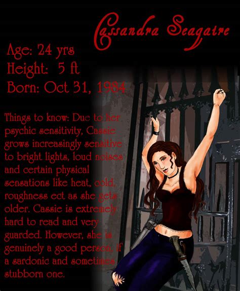 Cassie's Character Sheet by GeminiGirls on DeviantArt