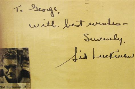 Sid Luckman | PSA AutographFacts℠