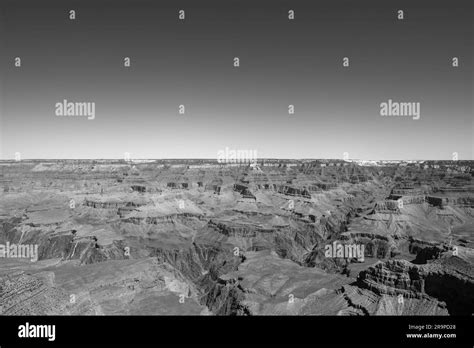 Grand Canyon National Park in black and white Stock Photo - Alamy