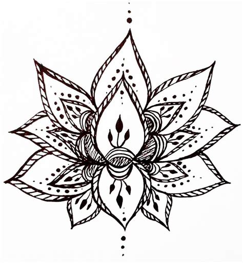 hindu lotus flower tattoo - Buscar con Google | Black lotus tattoo, Flower tattoo, Henna style ...