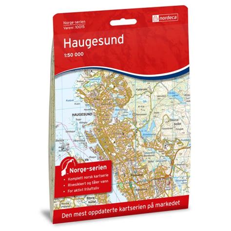 Haugesund - National map series in 1:50 000 - Water resistant | Norway ...