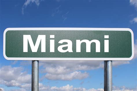 Miami - Free of Charge Creative Commons Highway sign image