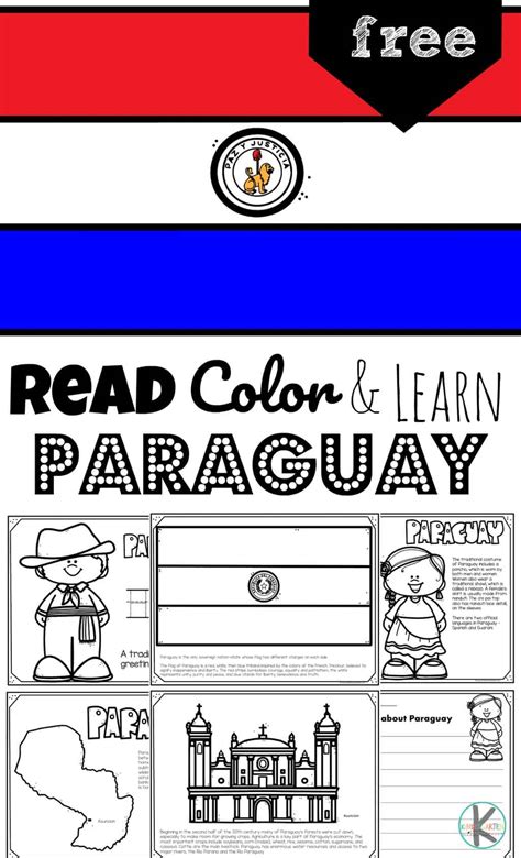 FREE Read Color and Learn about PARAGUAY