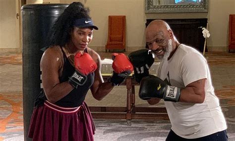 Mike Tyson impressed with Serena Williams' power on the punching bag ...