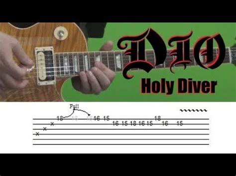 Dio - Holy Diver (solo) - Guitar Lesson, with Tabs! - YouTube