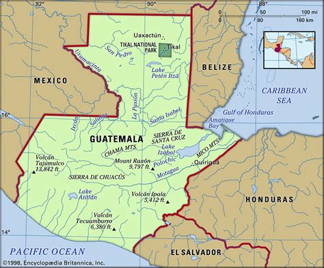 Political Map Of Guatemala