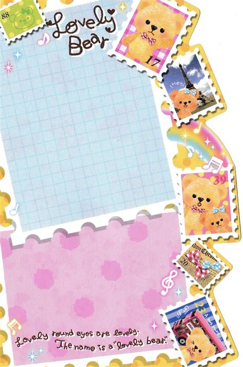 Pink Posters, Kawaii Stickers, Memo Pad, Kawaii Wallpaper, Letter Paper ...