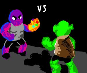 Thanos vs Shrek - Drawception