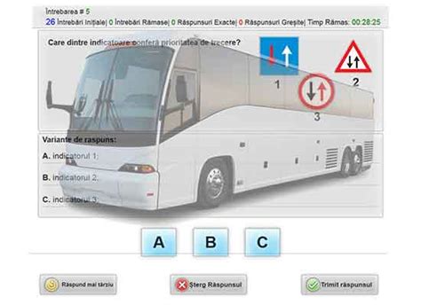 Chestionare Auto DRPCIV 2021 categoria B C D A Teste Auto GRATUITE