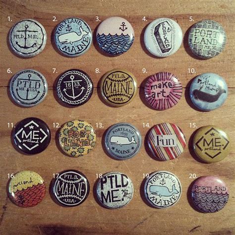 # them and let them pick their own custom pack. | Pin button design, Badge design, Cute pins