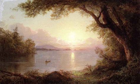 Landscape In The Adirondacks By Frederic Edwin Church Print or Oil Painting Reproduction from ...