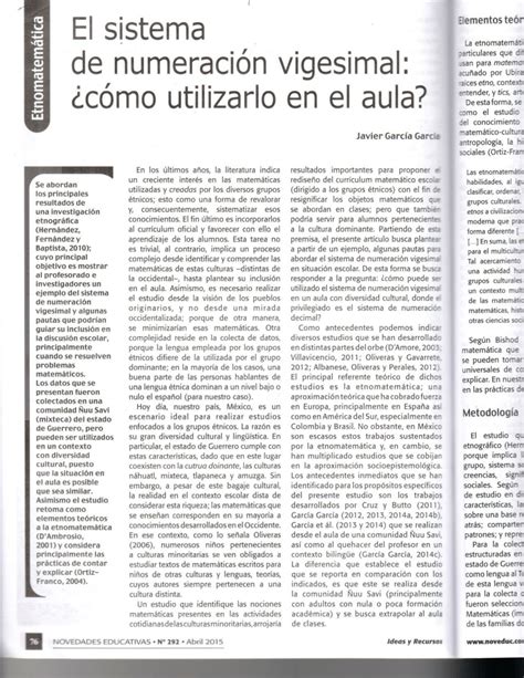 (PDF) El sistema de numeración vigesimal: ¿Cómo utilizarlo en el aula?