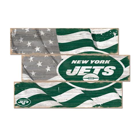 New York Jets 3-Plank Team Flag