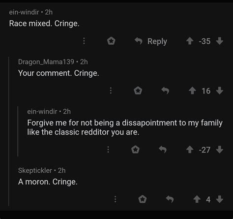 Cringe : r/commentthreadmeltdown