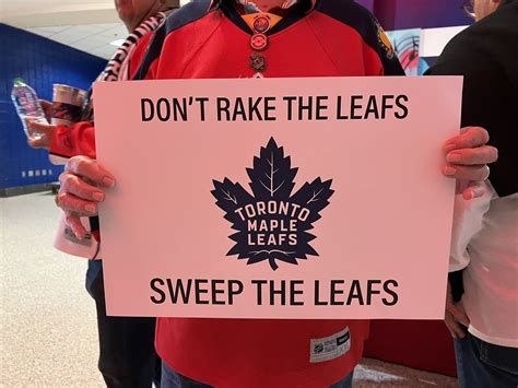 Some fans had these made and are handing out signs : r/hockey