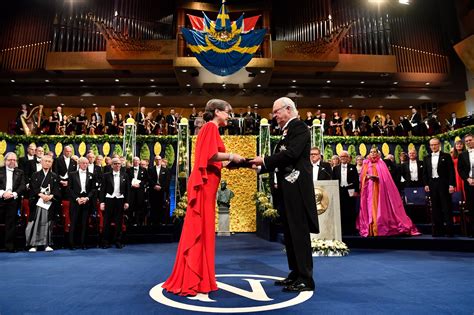 Women in Rare Company Accept Nobel Prizes in Physics and Chemistry - The New York Times