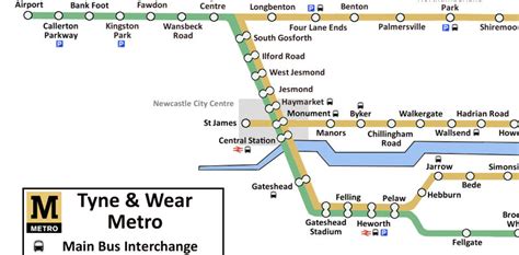 Newcastle Railway Map