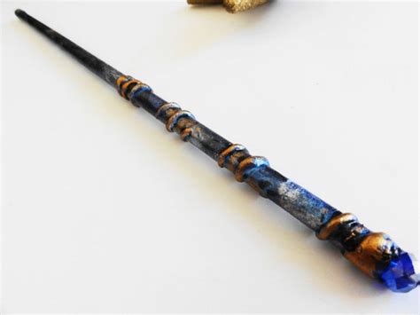 Magic Wand Blue and Gold Cosplay Magic Wand Witches Wand Party - Etsy