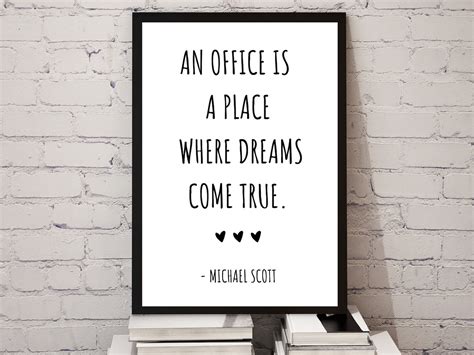 Michael Scott Quotes / the Office TV Show Printable / Office Decor ...