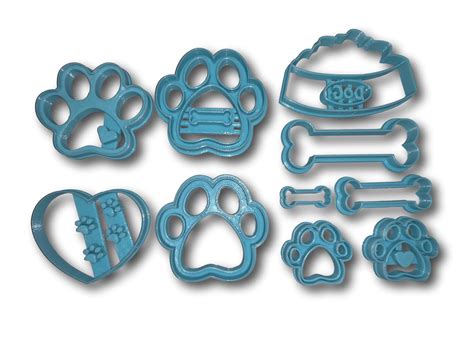 Dog Bone and Paw Limited Edition Cookie Cutter Set of 10 – Arbi Design ...