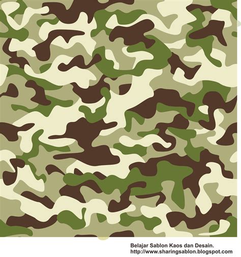 Free Downloads Camouflage Army Pattern Vector | Sharing Ilmu Sablon Kaos dan Setting Desain