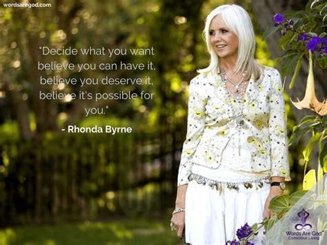 Rhonda Byrne in 2021 | Rhonda byrne, Rare quote, Words