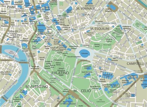 Rome Tourist Map: Top 10 Rome Attractions - GIS Geography