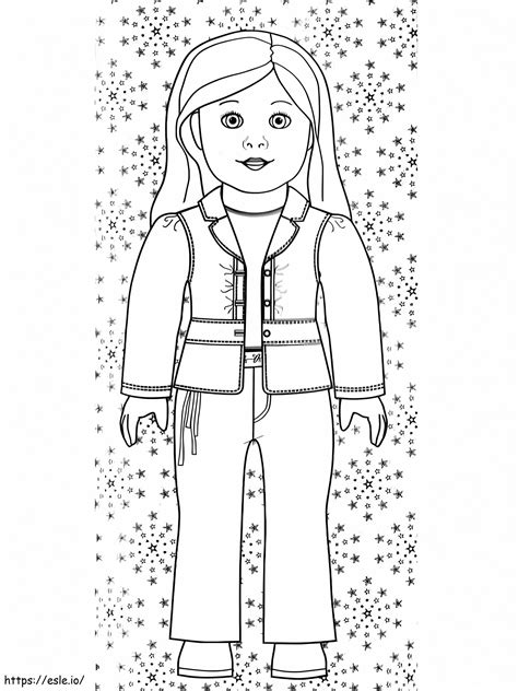 American Girl 13 coloring page