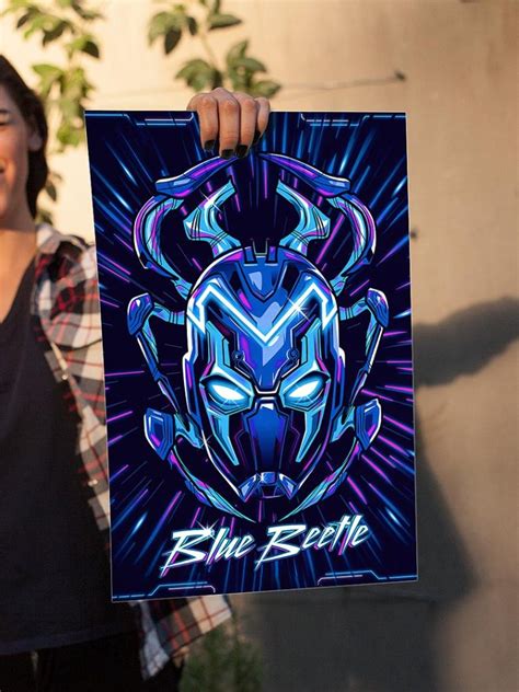 blue beetle poster wall posters @ ₹200 | Best vinyl poster