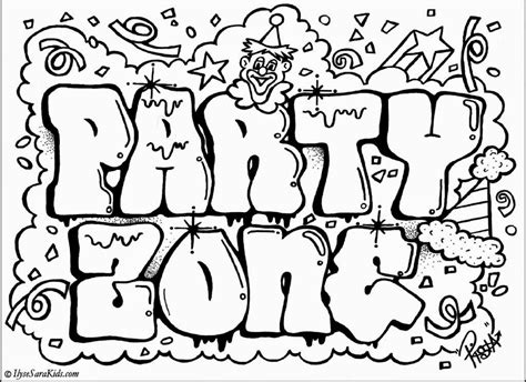 Graffiti Creator Styles: Graffiti Words Coloring Pages