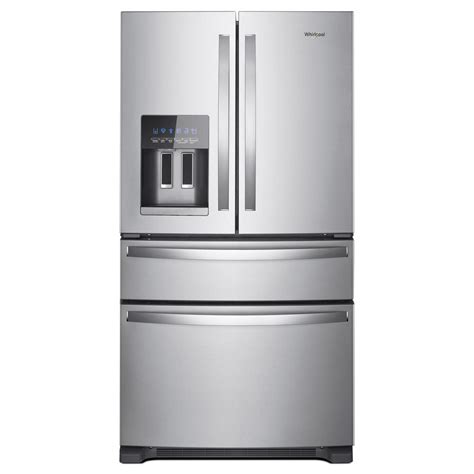 Whirlpool 25 cu. ft. French Door Refrigerator in Fingerprint Resistant Stainless Steel ...