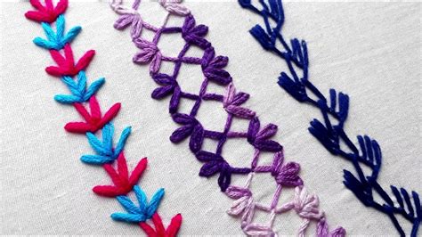 Hand Embroidery Designs | Basic embroidery stitches for beginners - YouTube