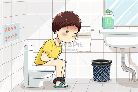 People with constipation illustration image_picture free download ...