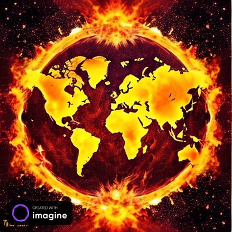 Earth on fire by TammiWid on DeviantArt