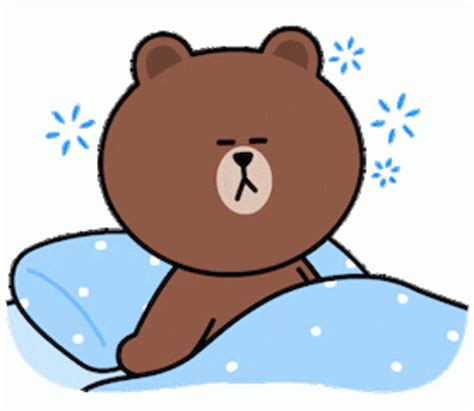 Brown Sleepy Sticker - Brown Sleepy Sleep - Discover & Share GIFs