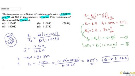 The temperature coefficient of resistance of a wire is 0.00125 per