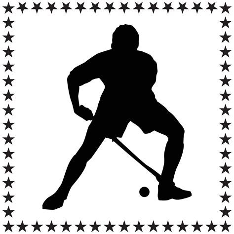 Hockey Silhouette illustration, Hockey Silhouette, Hockey Silhouette ...