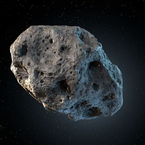 3d model asteroid meteoroid rock