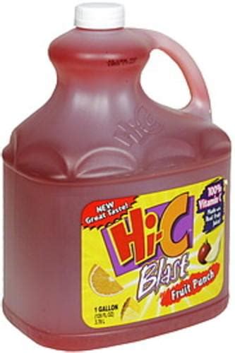 Hi C Fruit Punch - 128 oz, Nutrition Information | Innit