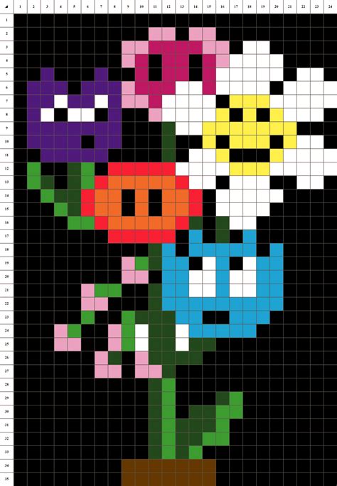 Get Pixel Art Fleurs Images - Arouisse.com