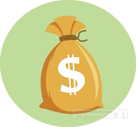 Money Clipart-bag of money icon clipart