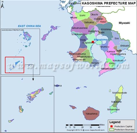 Kagoshima Map Kumamoto, Kyushu, Yakushima, Oita, Nagasaki, Satsuma ...