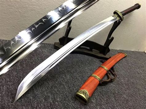 Chinese Qing Dynasty Bodyguard Saber Da Dao Sword KungFu Broadsword T10 ...