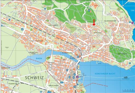 Stadtplan von Konstanz | Detaillierte gedruckte Karten von Konstanz ...