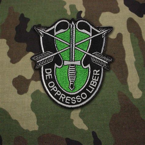 10th SFG (A) Embroidered Patch with Hook and Loop Backing (Velcro) 3" X 3 1/4" embroidered patch ...